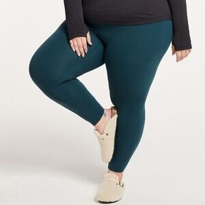 New Leggings FLX 1X Affirmation Media Pocket High Waisted 7/8 'Midnight Flood'